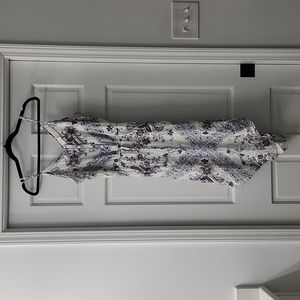 Knox rose, white and blue dress, xs